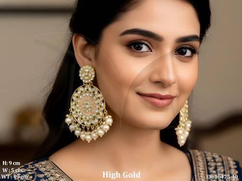 antique-high-gold-clustered-pearl-party-wear-earrings-