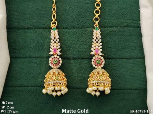 kemp-designer-matte-gold-polish-party-wear-earrings-
