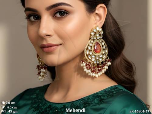 antique-design-mehendi-polish-full-stone-fancy-style-earrings-