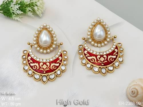 paan half chand tv serial antique earrings detail