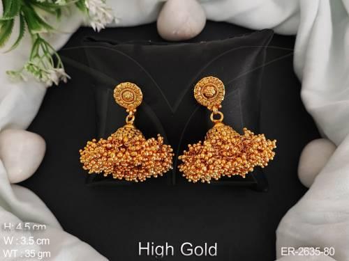 antique-jewelry-high-gold-polish-designer-party-wear-beautiful-fancy-style-antique-earrings-set-