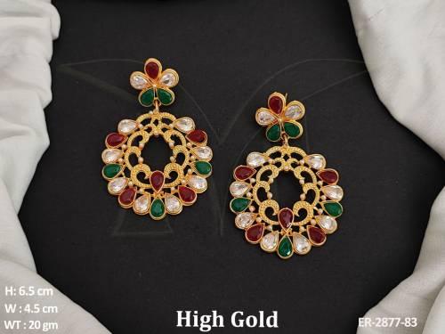 Beautiful Designer Fancy Style full stones Party wear Earring / Studs / tops