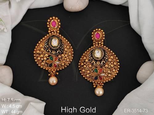 antique-jewelry-high-gold-polish-designer-wear-fancy-design-antique-earrings