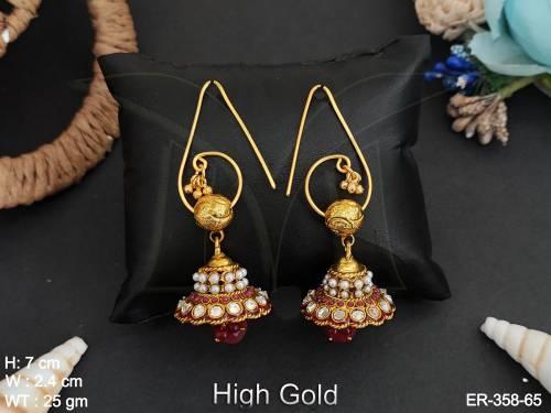 designer-antique-high-gold-polish-fancy-style-earrings-