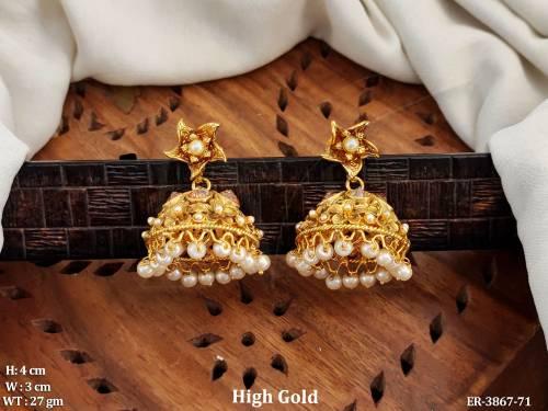 Dome Shape Style Antique Earrings