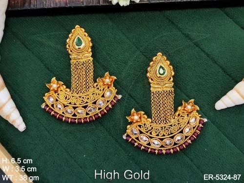 ER-5324-87-TRANSPERENT YELLOW RUBY GREEN