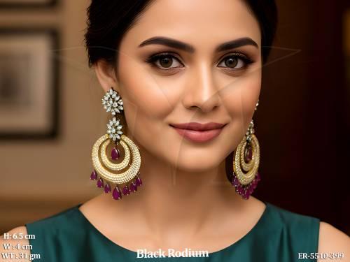 double polo style fusion earrings detail