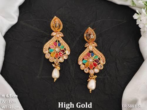 leaf shape online traditional earrings detail