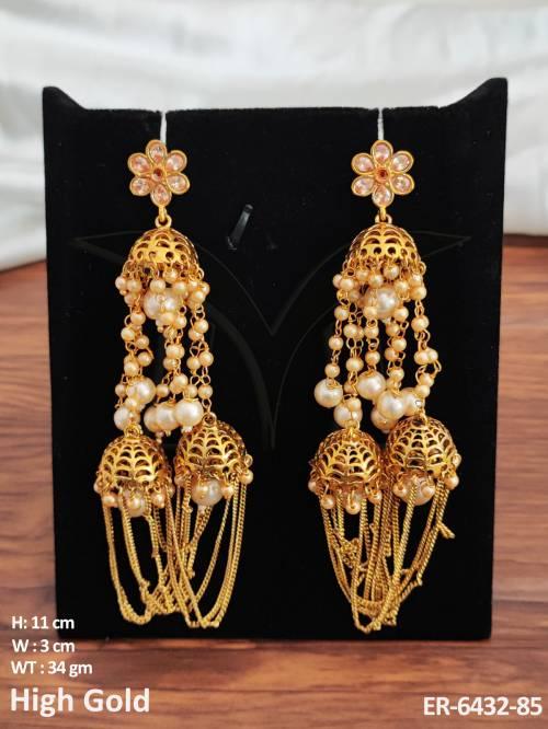 Jhumki Long Designer Earring