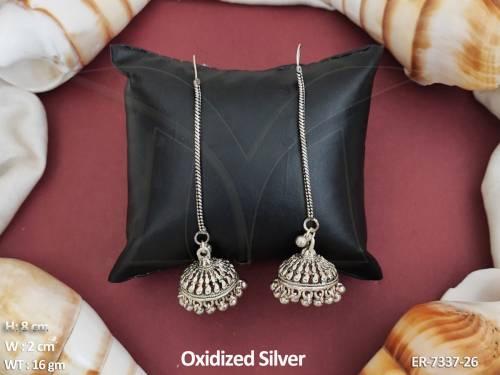 Long Hook Style Jhumki Earrings