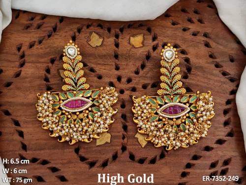Lot of moti haram shower Antique Earring