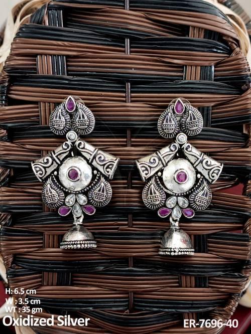 koyari oxcid silver antique earring