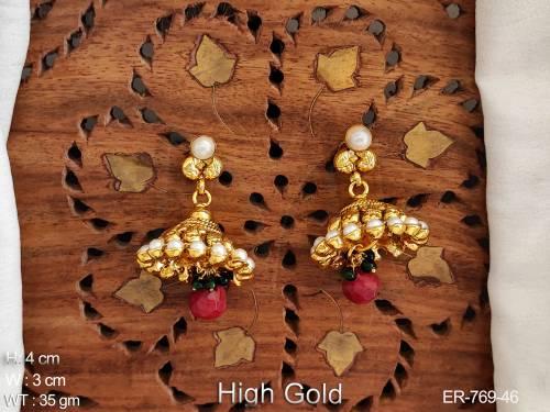 jumki in a battalu antique earrings detail