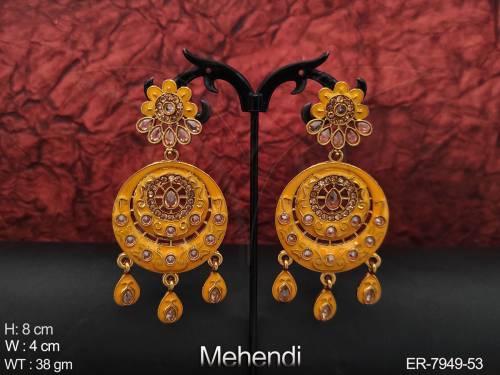 Lct stone meena kari antique earring