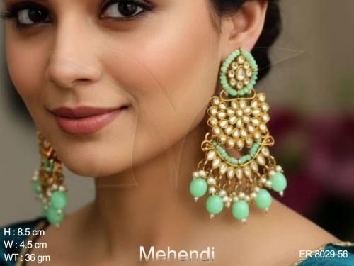 polki full stone desgner antique earring