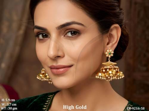 Antique Designer Beautiful Design Party wear Jhumka Earring