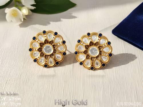 Fancy Design Full Kundan Stones Party wear Beautiful Earring / Tops