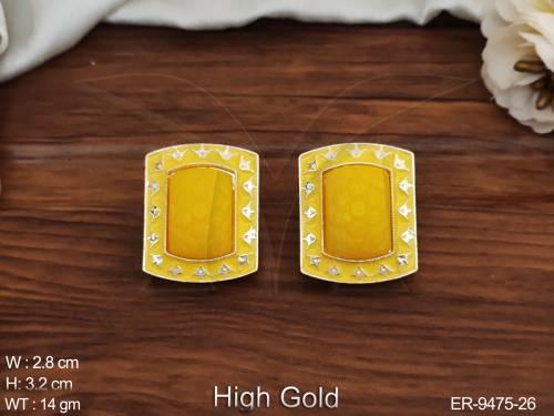 Beautiful Fancy Style Meenakari Party wear Designer Earring Tops