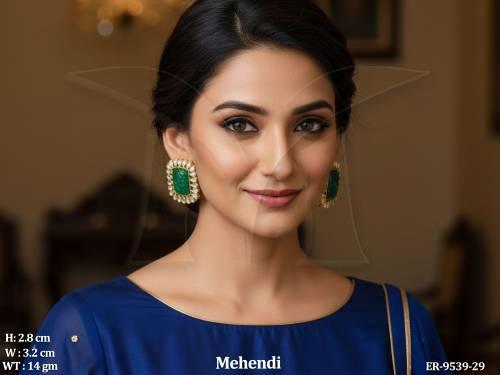 Designer Party wear Beautiful Fancy Style Mirror Earring Tops