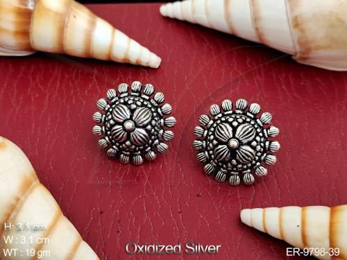 Oxidised Silver Designer Fancy Design Party wear Earring Tops 