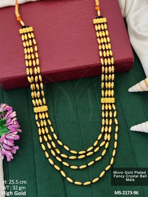 Designer High Gold Polish Fancy Style Mala Set  