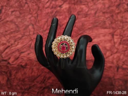 -beautiful-antique-jewellery-party-wear-mehendi-polish-finger-rings-