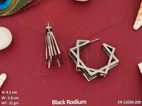 fusion-jewellery-stylish-black-rodium-polish-trendy-design-earrings-