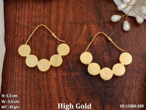 fusion-jewellery-high-gold-polish-designer-earrings-