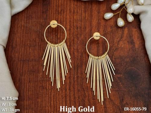 fusion-jewellery-high-gold-polish-fancy-design-earrings-