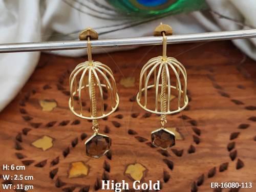 beautiful-high-gold-polish-fusion-jewellery-fancy-stone-earrings-