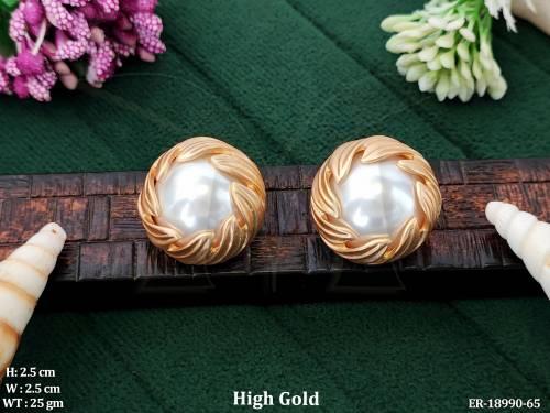 high-gold-premium-pearl-round-earrings