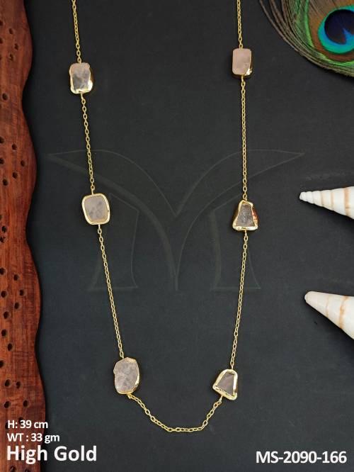 Fusion Jewellery High Gold Polish Fancy Mala Set    — MS-2090-166