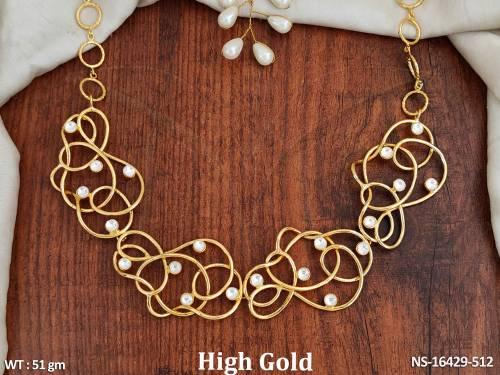 fusion-jewellery-beautiful-high-gold-polish-short-necklace-set-