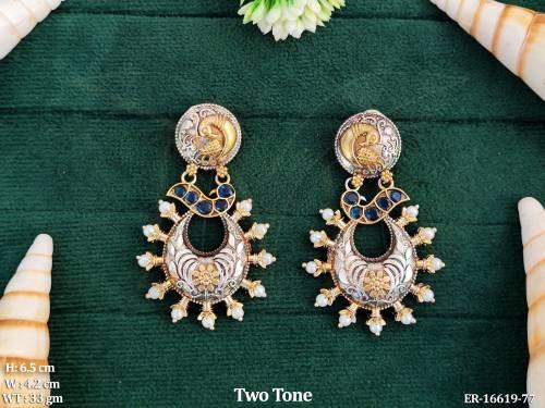 fusion-traditional-party-wear-multi-color-stone-oxidized-earring