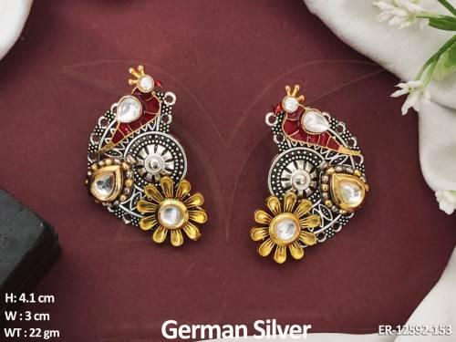 german-silver-polish-fancy-parrot-design-beautiful-collections-german-silver-earrings-