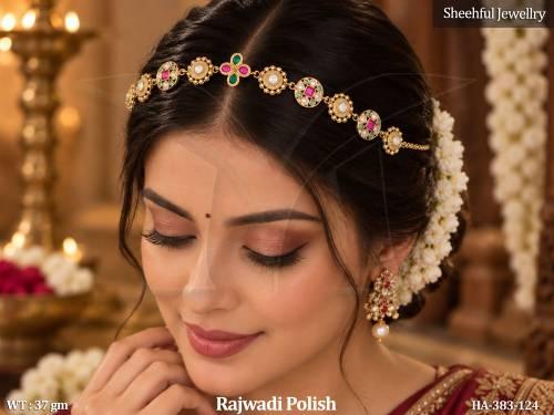 Rajwadi Polish Traditional Designer Hair Accessory