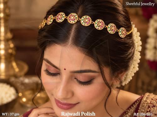 Elegant Rajwadi Style Floral Hair Accessory
