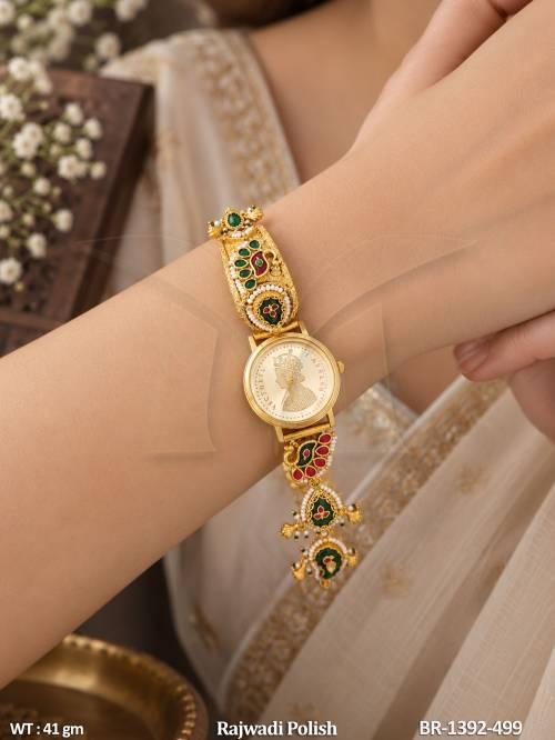 Elegant Peacock Design Rajwadi Watch