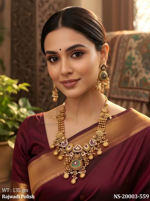 Antique Temple Style Bridal Necklace