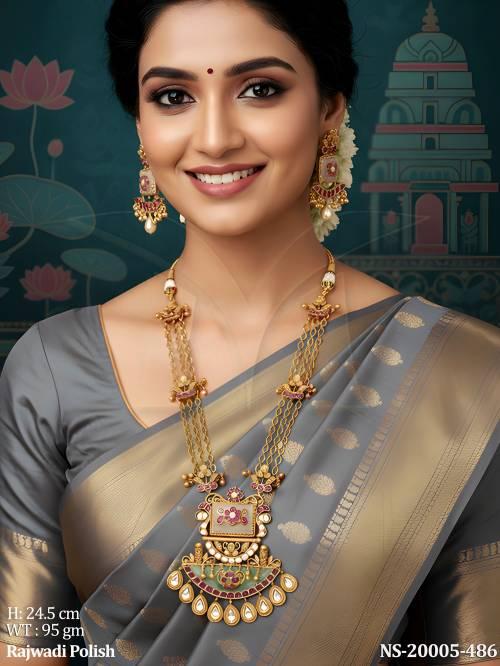 Designer Temple Style Jewelry Set