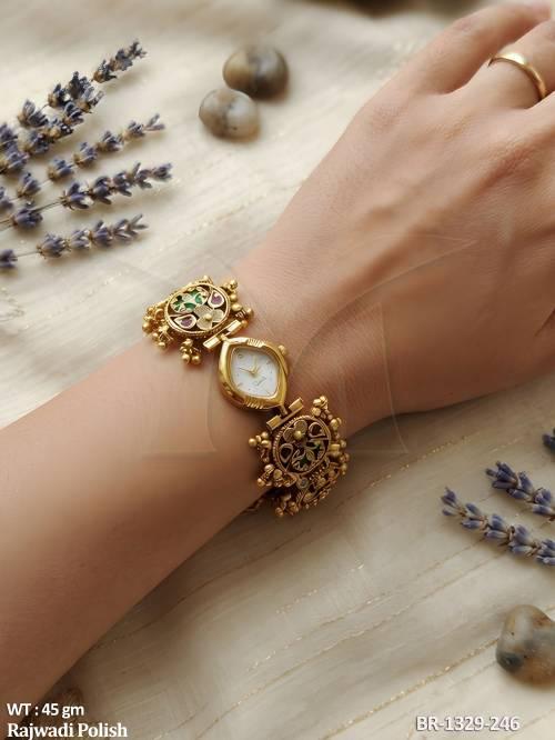 Ethnic Rajwadi Bracelet Watch Party Wear