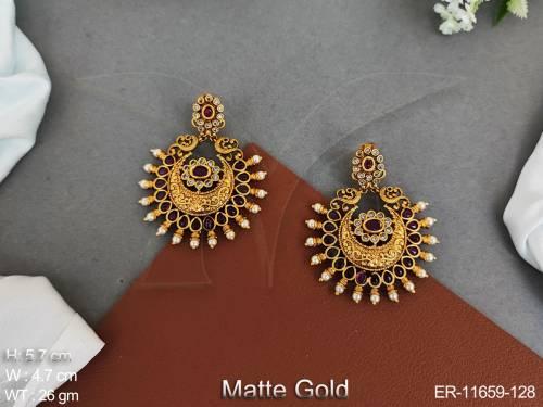 designer-fancy-style-kemp-jewellery-matte-gold-polish-earrings-