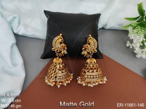 kemp-jewellery-matte-gold-polish-cluster-pearl-earrings-