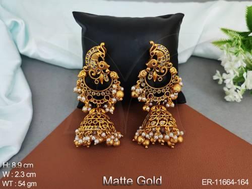 kemp-jewellery-beautiful-designer-matter-gold-polish-party-wear-earrings-