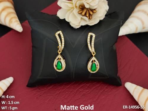 designer-fancy-style-matte-gold-full-stone-party-wear-earrings-