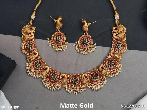 Desinger Facy Style Party wear Beautiful Kemp Design Kemp Jewellery Necklace Set 