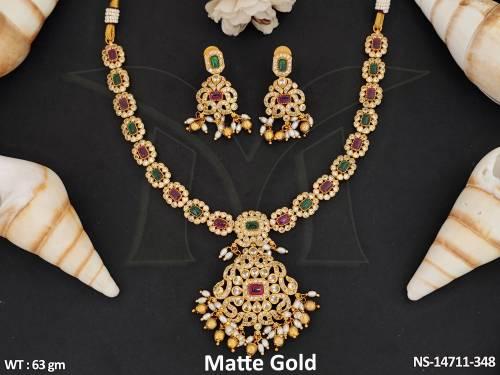 kemp-jewellery-fancy-matte-gold-polish-designer-kemp-necklace-set-