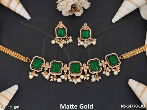 kemp-jewellery-beautifully-designed-matte-gold-polish-party-wear-kemp-necklace-set-