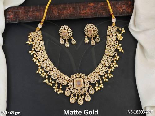 kemp-jewellery-matte-gold-polish-fancy-necklace-set-