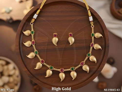 Classic South Indian Light Weight Necklace Set